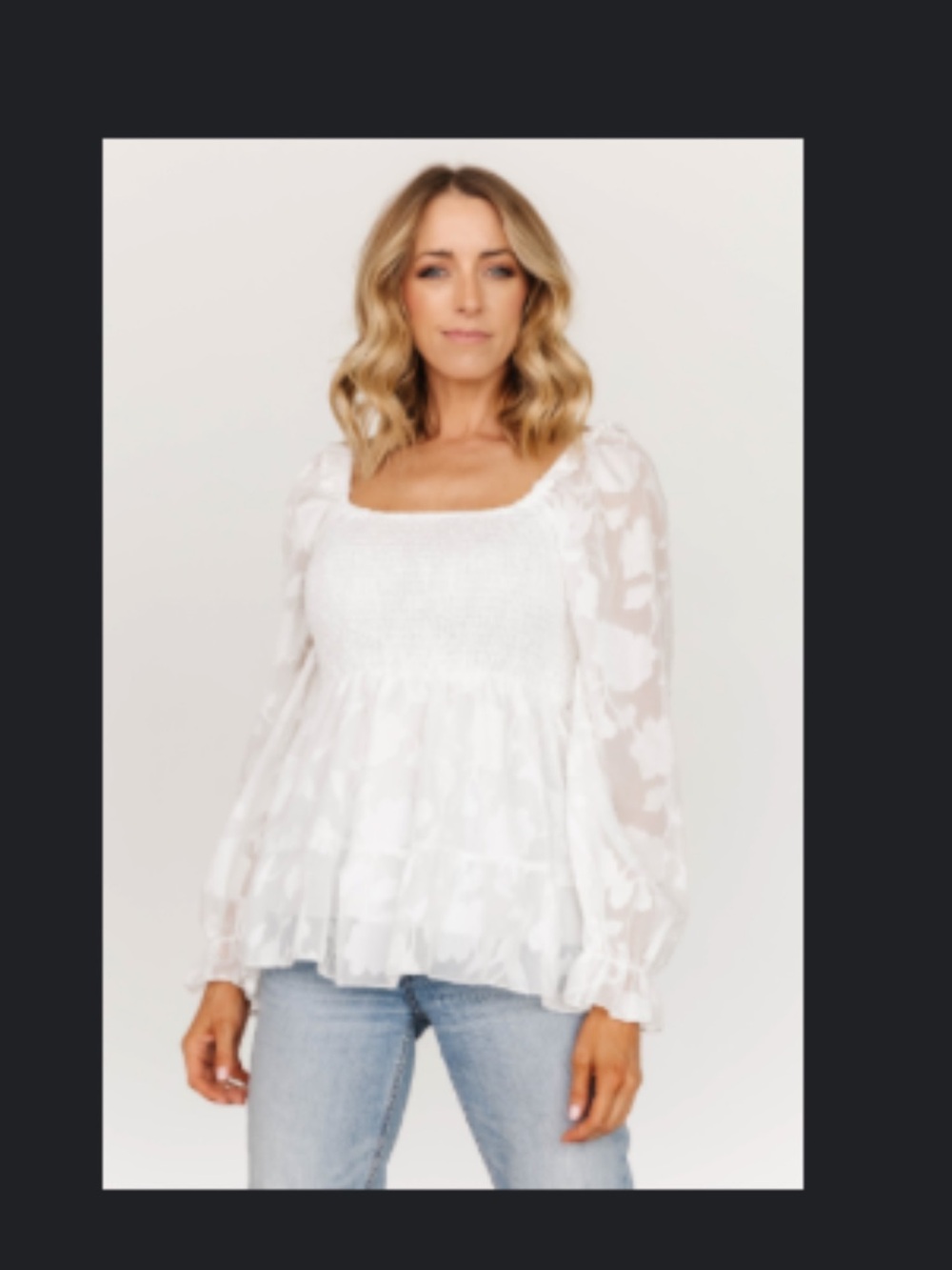 Baltic Born Ines Smocked Top